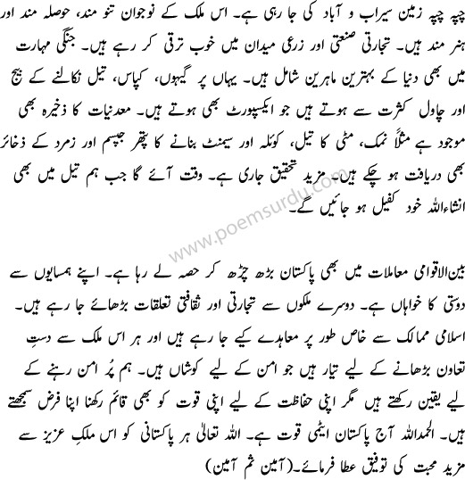 Essay on pakistan independence day in urdu